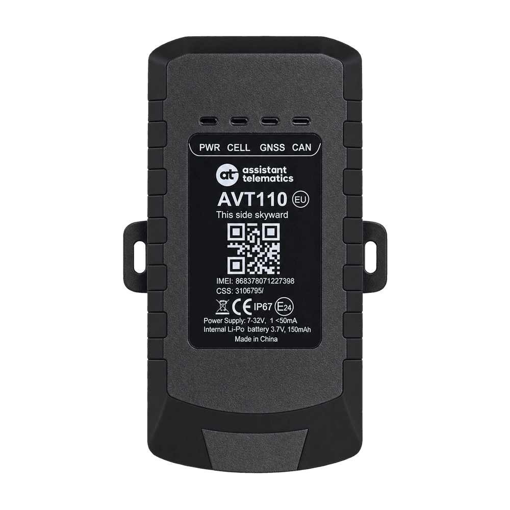 AVT110-T GPS tracker, front view